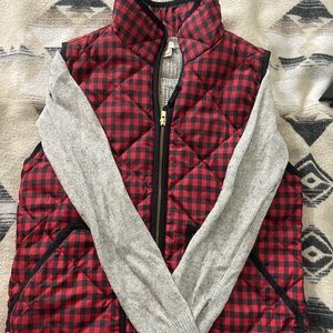 J crew vest and sweater